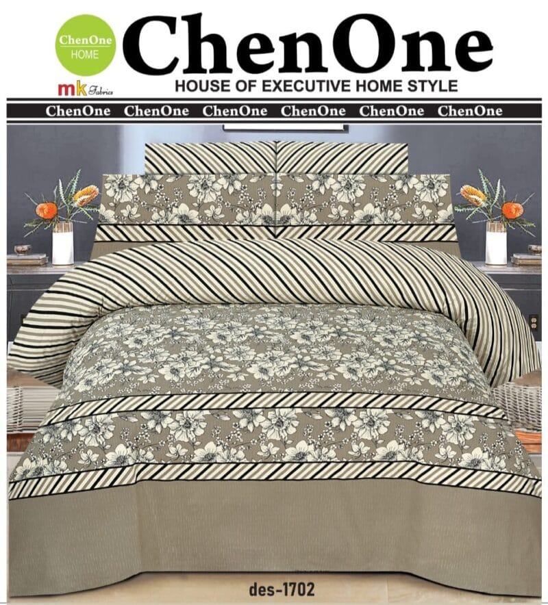 Pure Cotton Bed Sheet Set - 3 Pieces | Luxurious Comfort