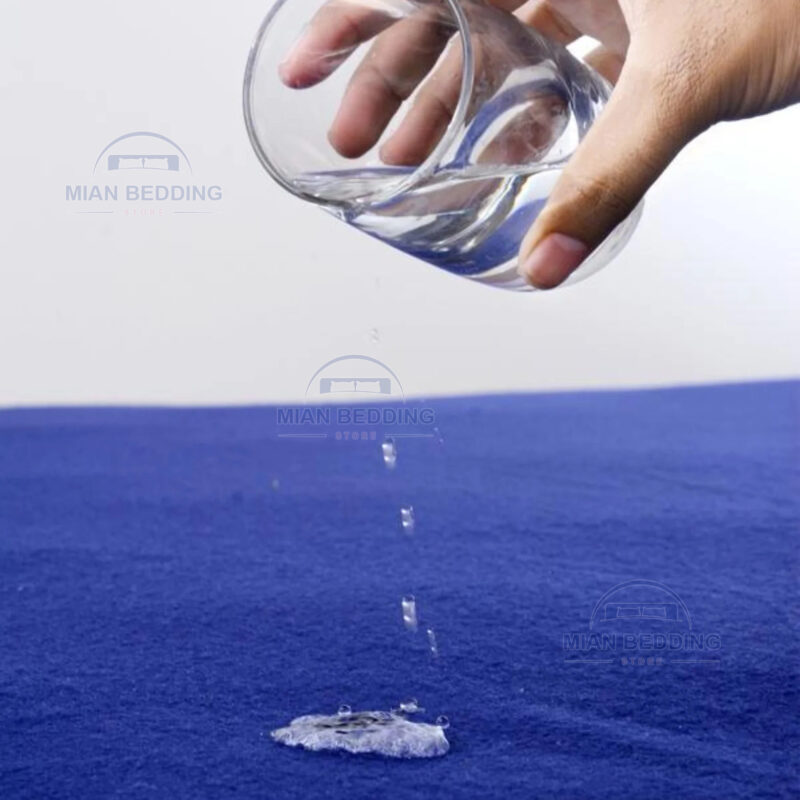 Terry Waterproof Mattress Protector-Blue