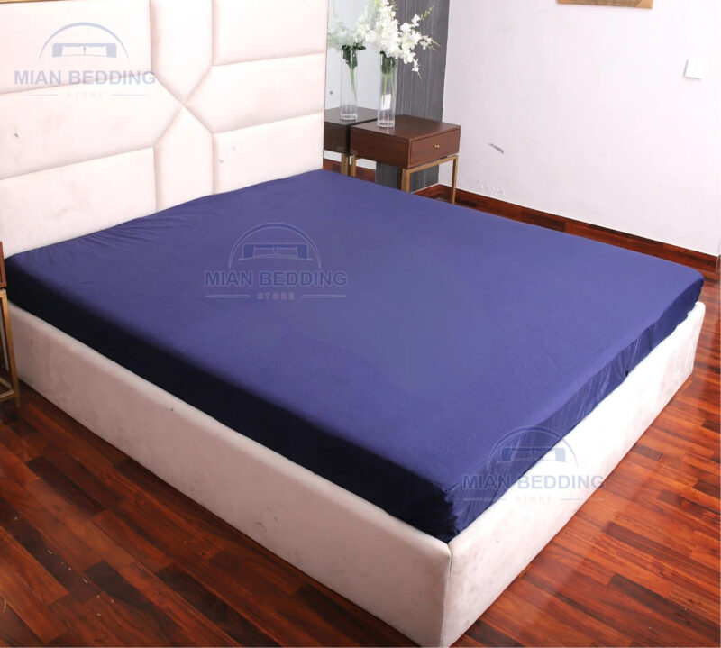 Terry Waterproof Mattress Protector-Blue