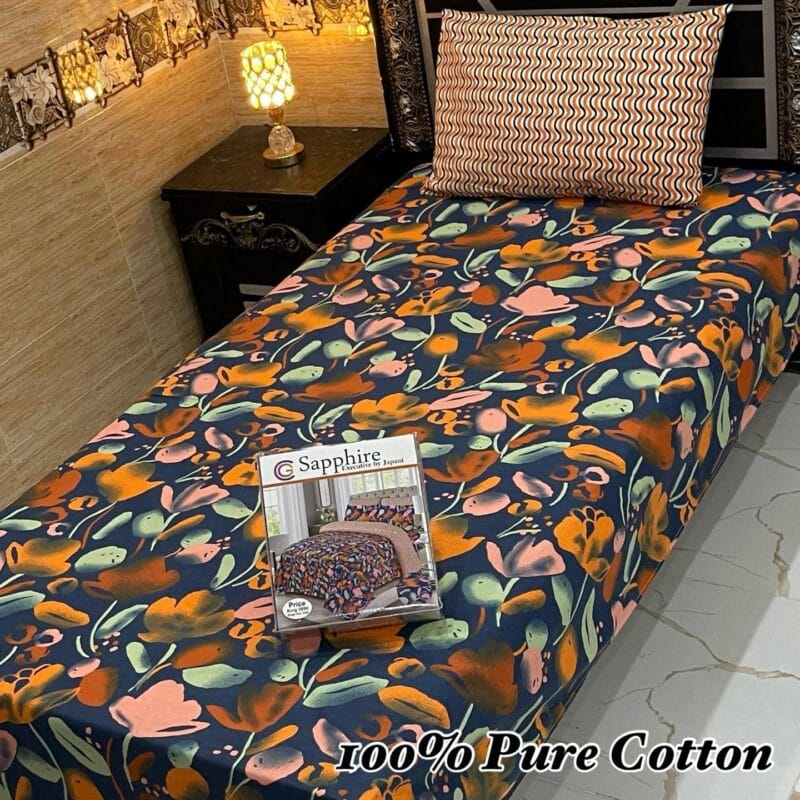 Single Bed Sheet Pair (Set) Pure Cotton