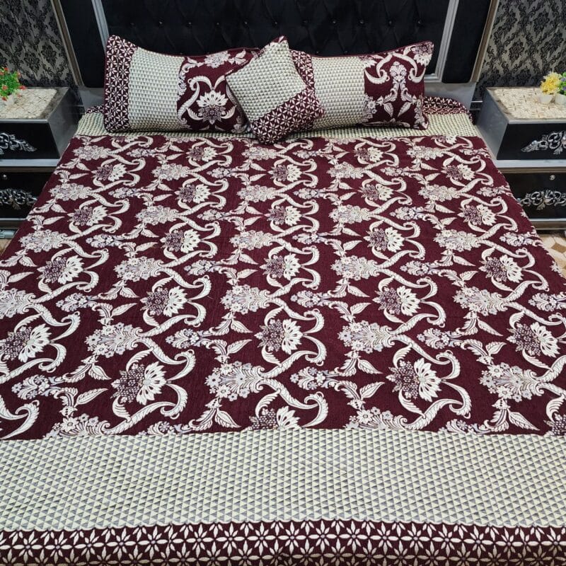 Jacquard Velvet Bed Sheet-4PCS