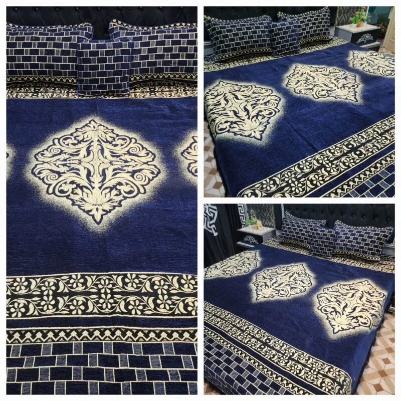 Jacquard Velvet Bed Sheet-4PCS