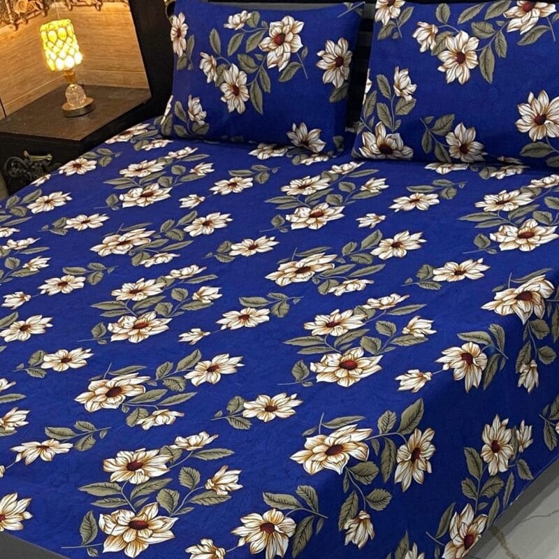 3Pcs Crystal Bed Sheet-King Size