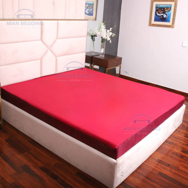 Terry Waterproof Mattress Protector-Maroon