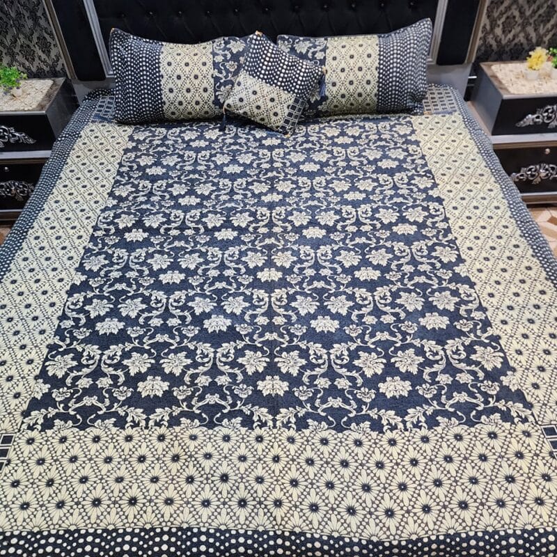 Jacquard Velvet Bed Sheet-4PCS