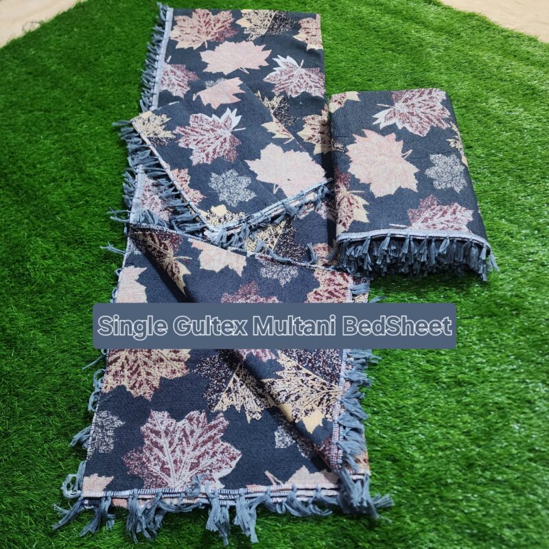 Single Pair Multani Gultex Bed Sheet
