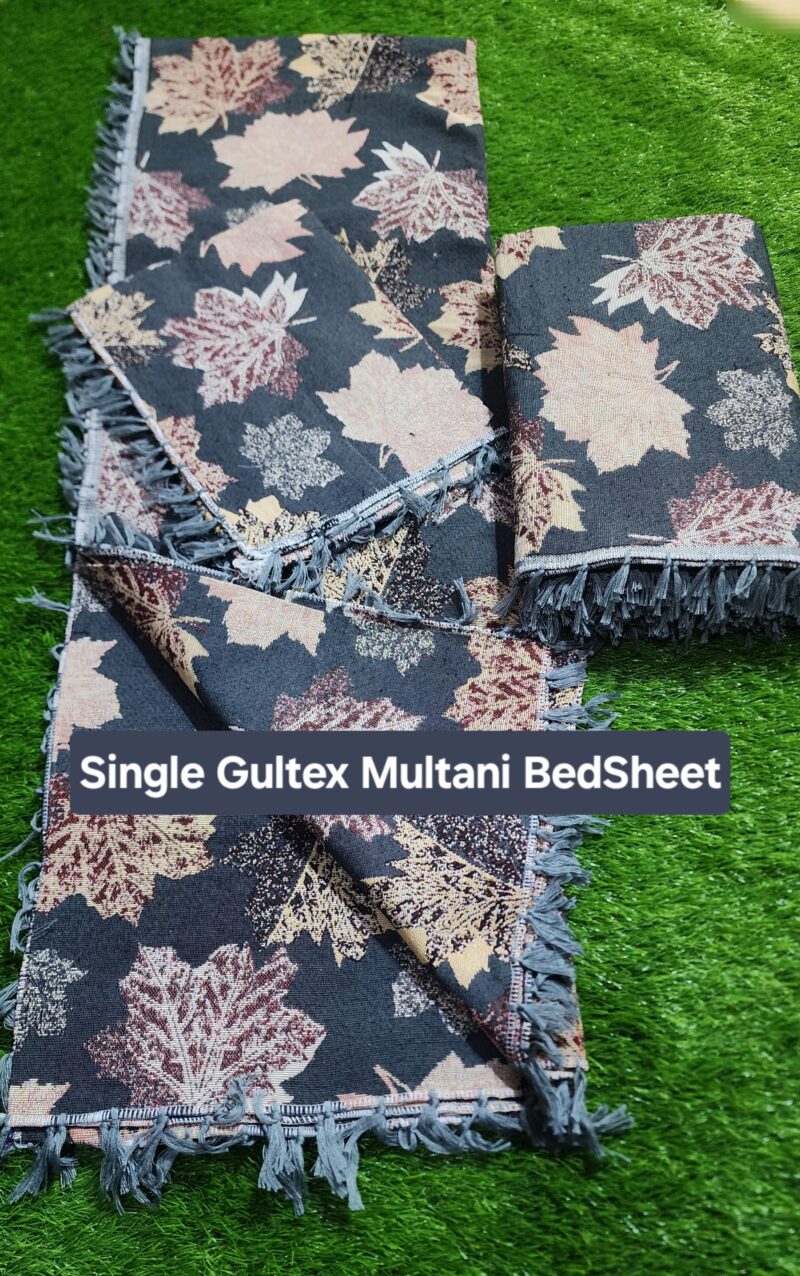 Single Pair Multani Gultex Bed Sheet