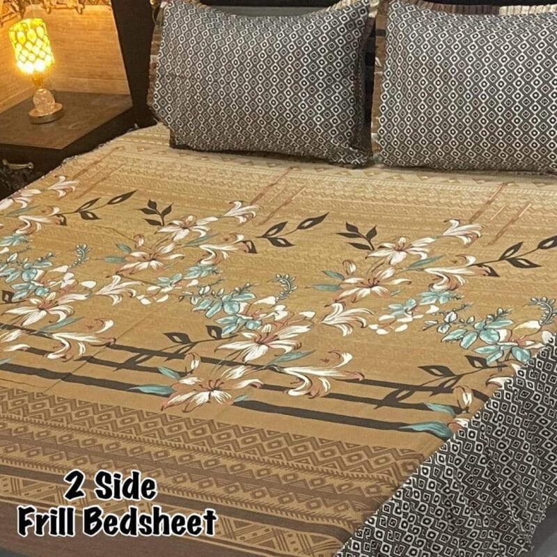 Frill Bed Sheet King Size-3Pcs