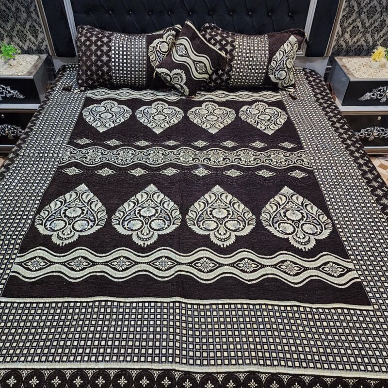 Jacquard Velvet Bed Sheet-4PCS