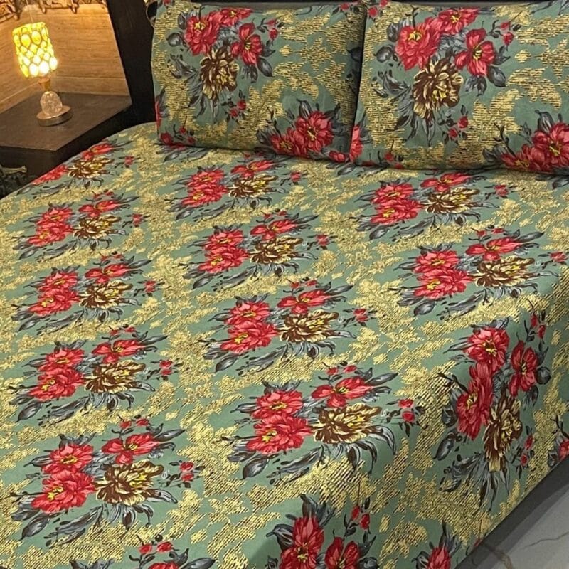 Crystal Bed Sheet-King Size-3Pcs