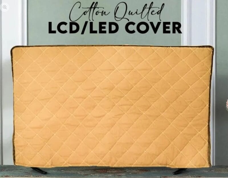 Quilted LCD/LED Cover (Beige Skin yellow)