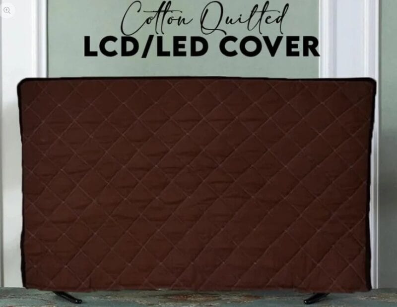 Quilted LCD/LED Cover (Chocolate Brown)