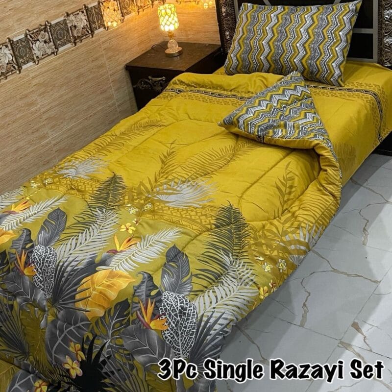 3pcs Single Winter Vicky Razai Set | Warmth and Comfort