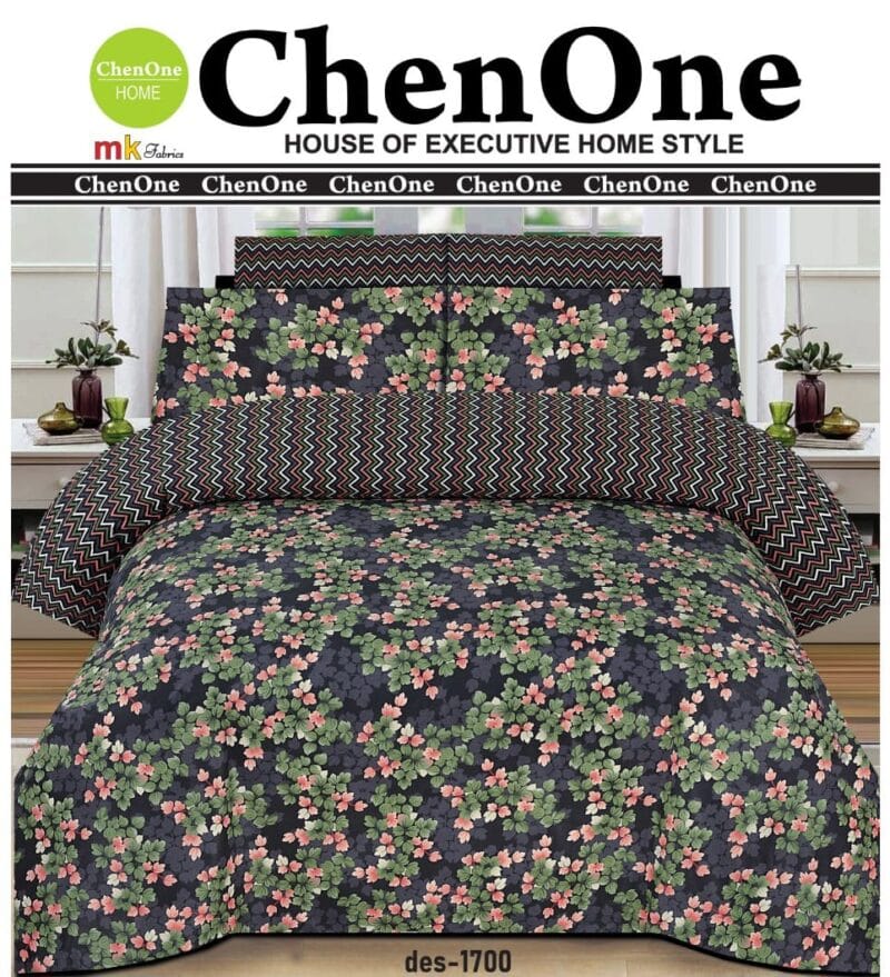 Pure Cotton Bed Sheet Set - 3 Pieces | Luxurious Comfort