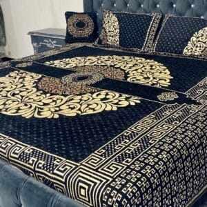 Jacquard Velvet Bed Sheet-4PCS