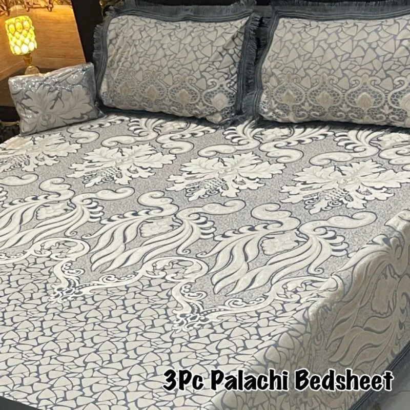 3PC Palachi Bed Sheet King Size | Luxurious Comfort