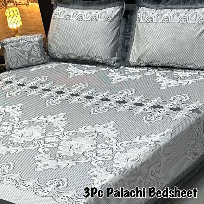 3PC Palachi Bed Sheet King Size | Luxurious Comfort