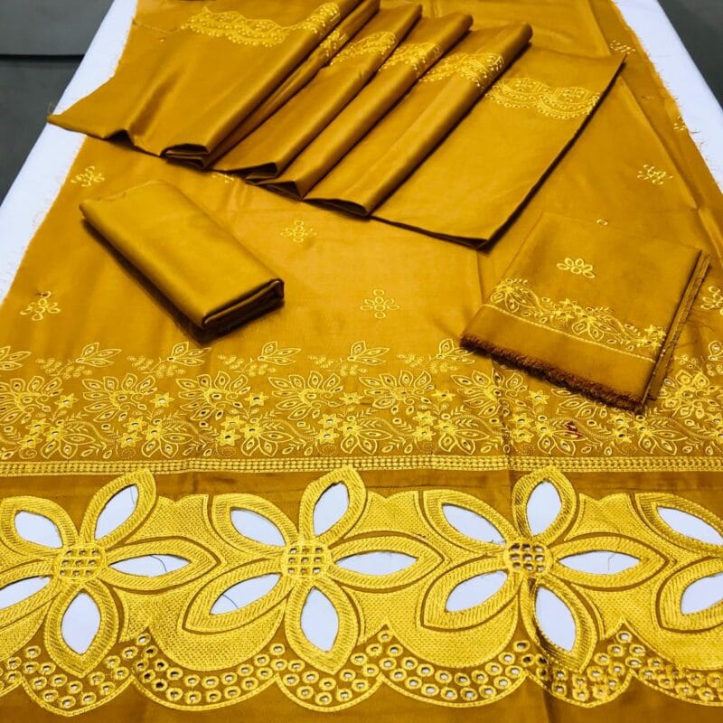 Tawakkal 3pc Boring Embroidery Dhanak Collection