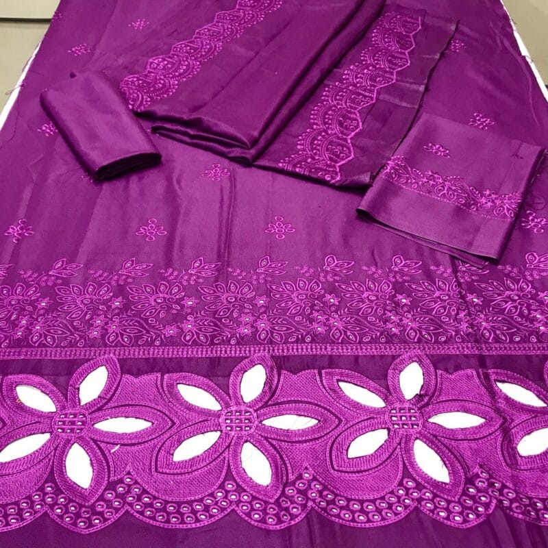Tawakkal 3pc Boring Embroidery Dhanak Collection