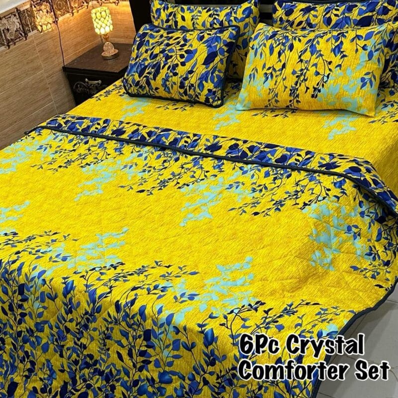 6-Piece Crystal Comforter Set | Luxury Bedding for the Ultimate Sleeping Experience