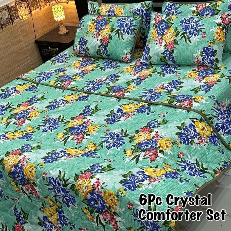 6-Piece Crystal Comforter Set | Luxury Bedding for the Ultimate Sleeping Experience