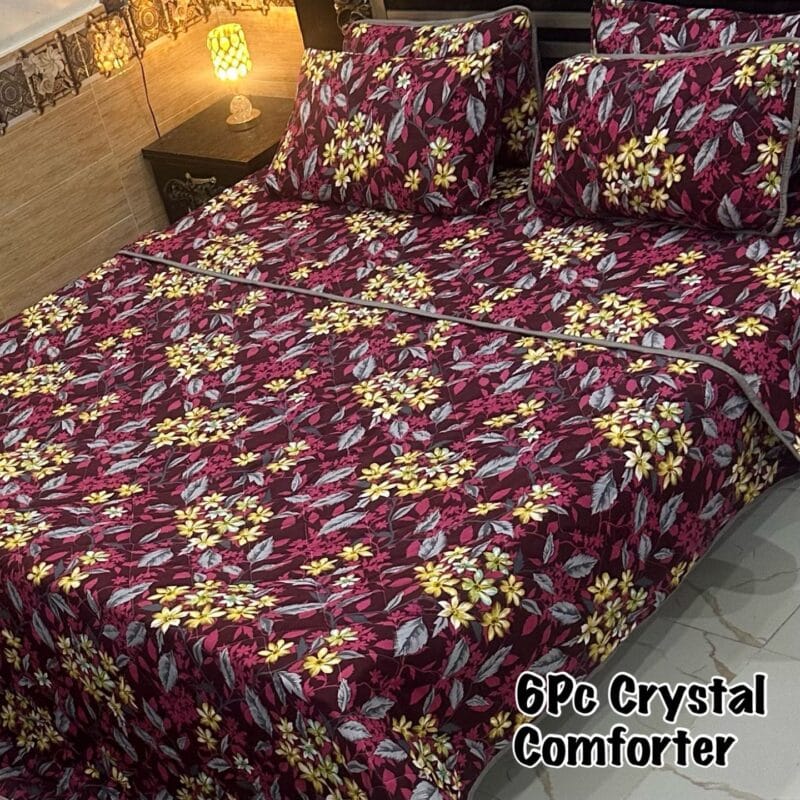 6-Piece Crystal Comforter Set | Luxury Bedding for the Ultimate Sleeping Experience