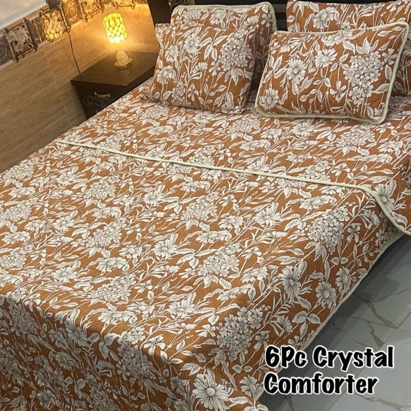 6-Piece Crystal Comforter Set | Luxury Bedding for the Ultimate Sleeping Experience