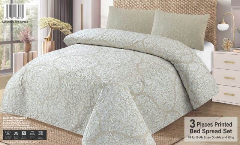 Prinred BedSpread 3Pcs