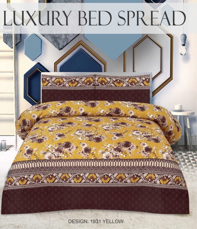 Quilted Bedspread Printed 3-Piece