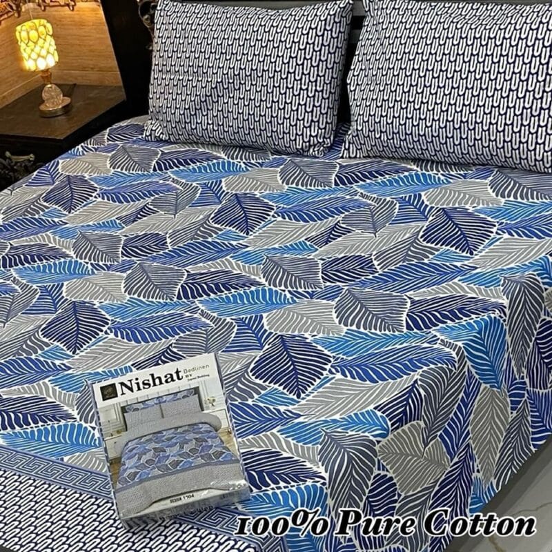 Pure Cotton Bed Sheet | Double Bed | King Size