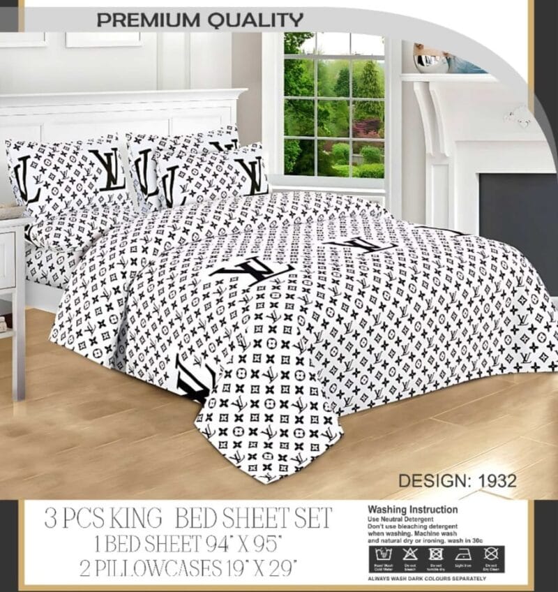 3 Pcs King Bed Sheet Set | Soft Luxurious and Stylish
