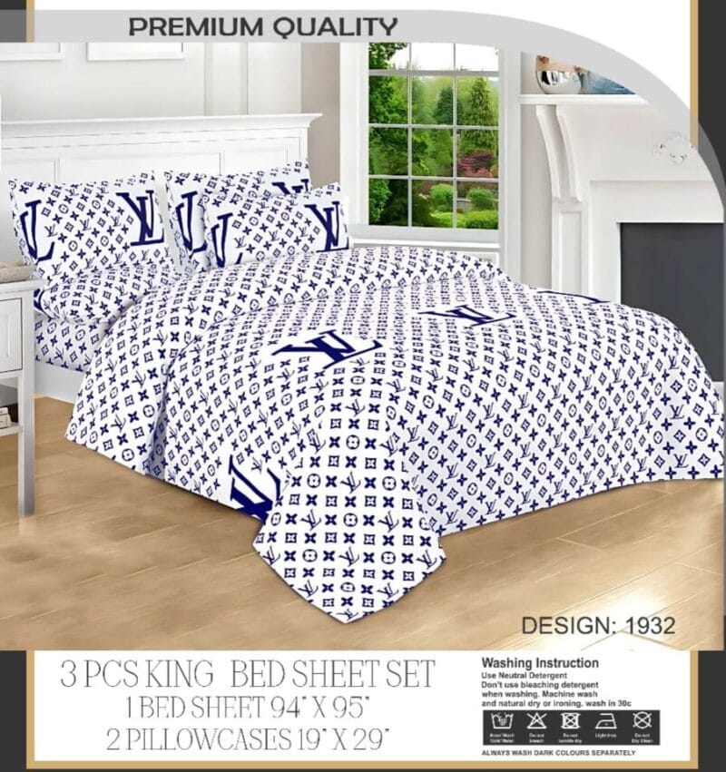3 Pcs King Bed Sheet Set | Soft Luxurious and Stylish