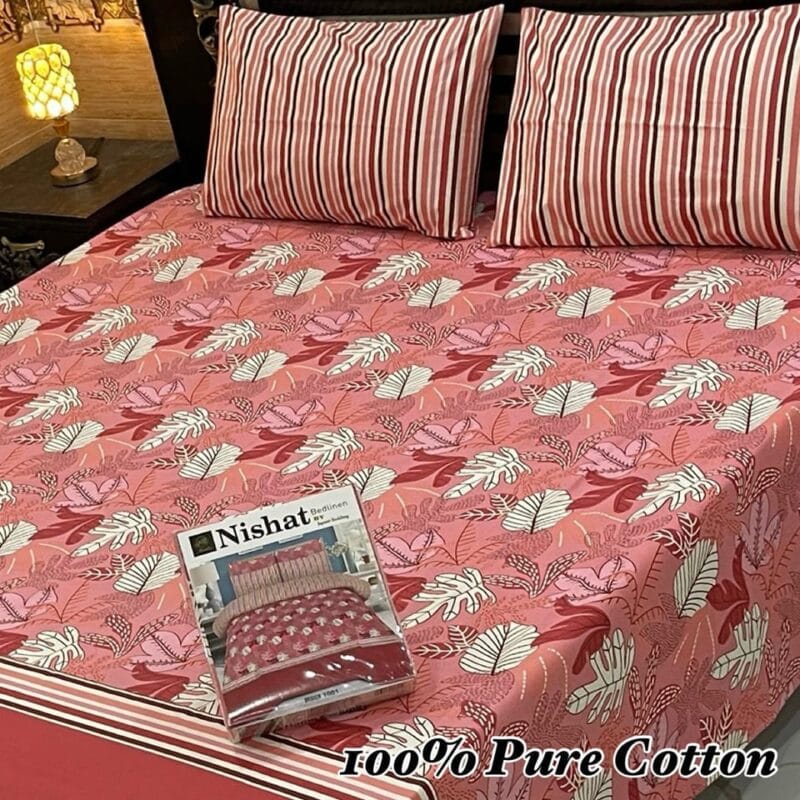 Pure Cotton Bed Sheet | Double Bed | King Size