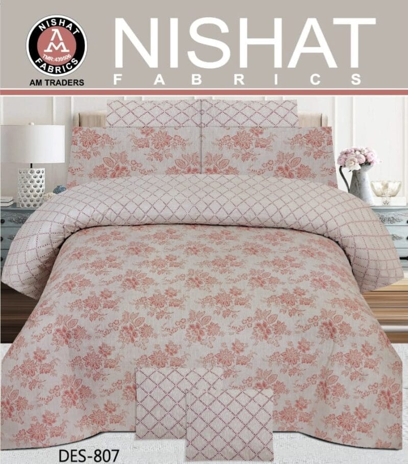 Pure Cotton Bed Sheet | Double Bed | King Size