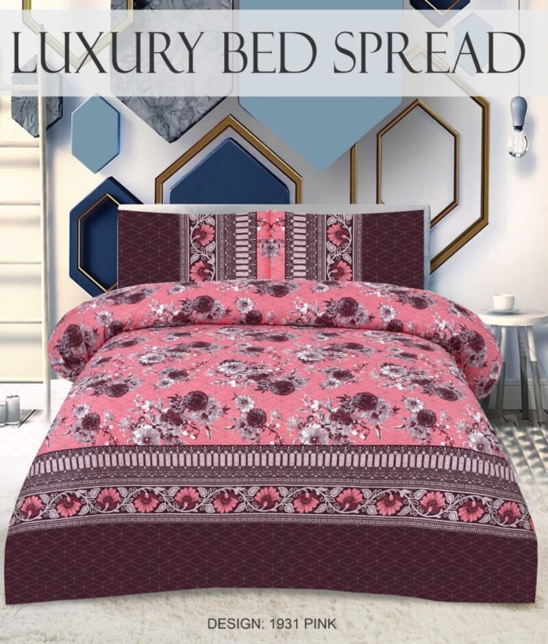 Quilted Bedspread Printed 3-Piece