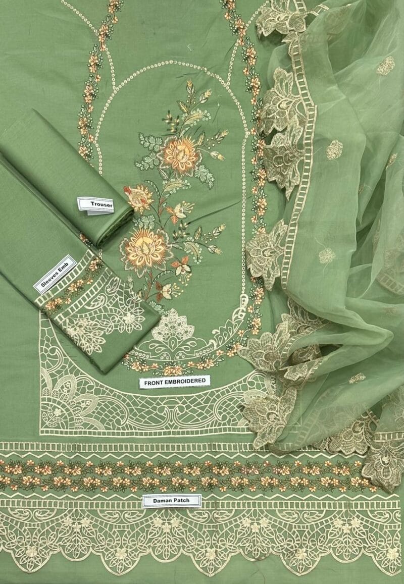 3 PIECE UNSTITCHED LAWN SUIT SUMMER COLLECTION 2025