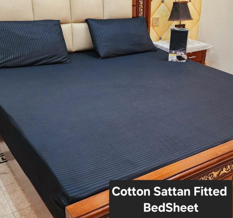 Fitted Sheet - Stripe Satin (Premium)