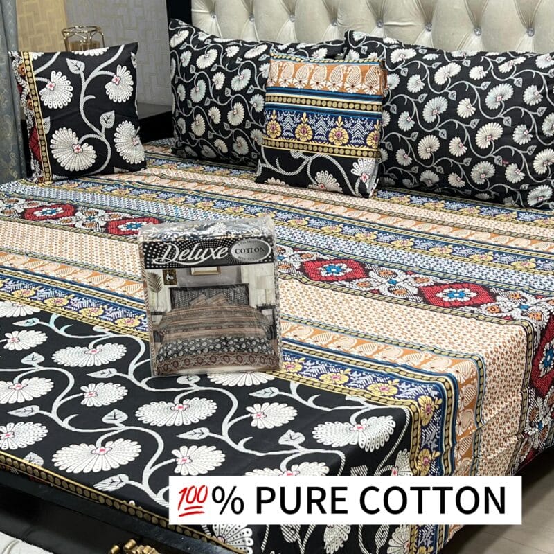 5 Piece Cotton Bed Sheet