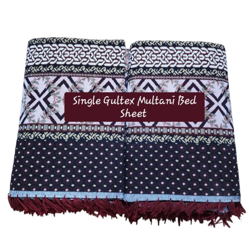 Single Pair Multani Gultex Bed Sheet