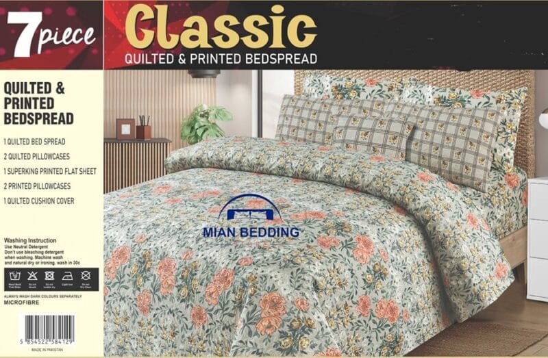 Luxury 7 Piece Bed spread Set | Comforter Set